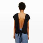 Club Monaco Color Black Tyrena Tie-back Top