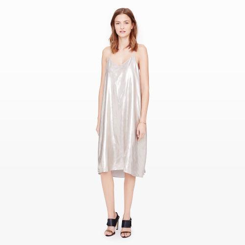 Club Monaco Color Silver Shona Dress In Size 0