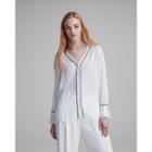 Club Monaco Shadow Stripe Tuxedo Shirt