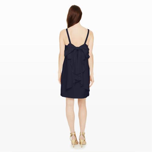 Club Monaco Color Blue Davie Bow Cocktail Dress In Size 4