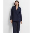 Club Monaco Navy Self-covered Button Blazer