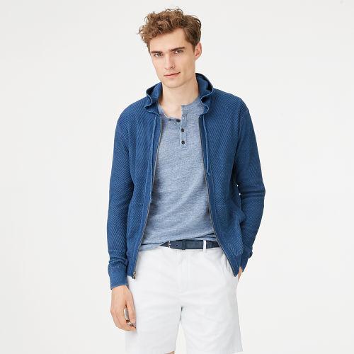 Club Monaco Color Blue Indigo Twill Hoodie