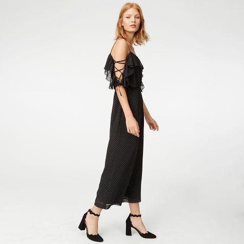Club Monaco Color Pin Dot Kymbrah Jumpsuit