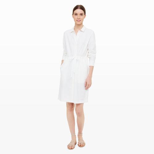 Club Monaco Color White Elila Shirt Dress