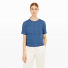 Club Monaco Color Blue Valencina Chambray Top