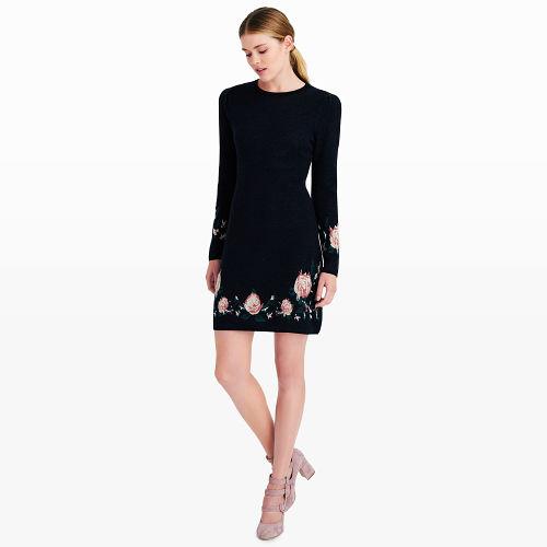 Club Monaco Color Aviator Navy Kerioth Sweater Dress