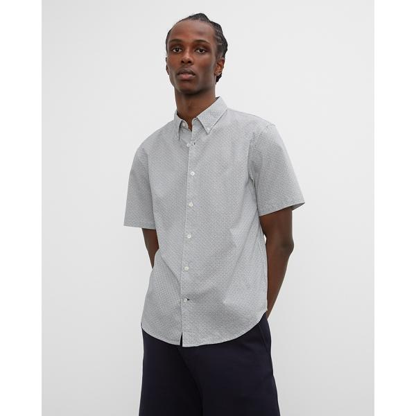 Club Monaco Short Sleeve Arch Print Shirt