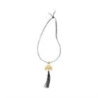 Club Monaco Color Black Pavo Pendant Necklace