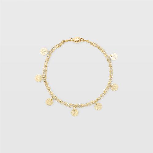 Club Monaco Color Gold Disk Bracelet