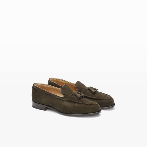Club Monaco Color Green Tricker's Tassel Loafer