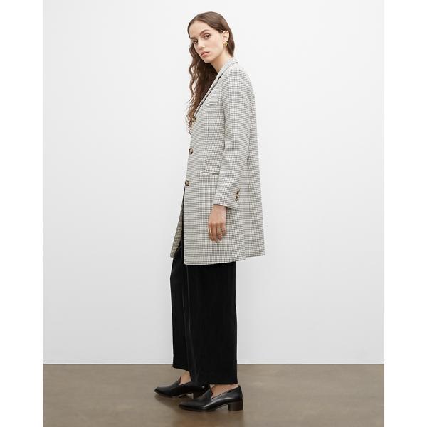 Club Monaco Checkered Three-button Coat