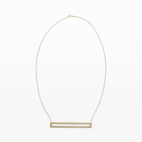 Club Monaco Color Gold Campbell Panel Necklace In Size One Size