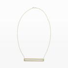 Club Monaco Color Gold Campbell Panel Necklace In Size One Size