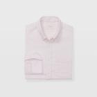 Club Monaco Color Pink Slim Crosshatch Shirt