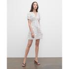 Club Monaco Floral Double V Tie Back Dress