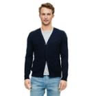 Club Monaco Color Blue Stitch V-neck Cardigan In Size Xs
