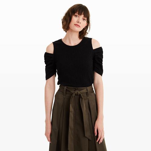 Club Monaco Color Blue Xansa Top