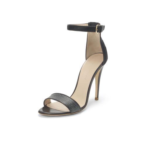 Club Monaco Color Black Casey Embossed Leather Sandal