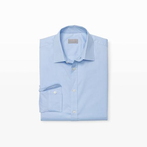 Club Monaco Color Blue Slim Pc Dress Poplin