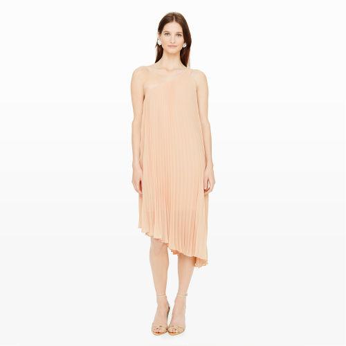 Club Monaco Color Pink Cassia One-shoulder Dress