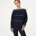 Club Monaco Navy Reversible Cashmere Sweater