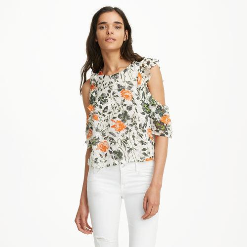 Club Monaco Color Marigold Hamisi Top
