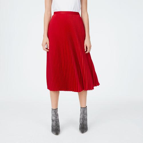 Club Monaco Color Gypsy Red Annina Pleated Skirt