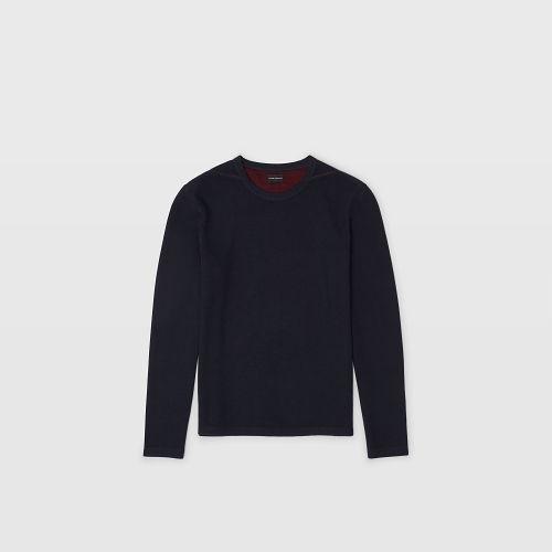 Club Monaco Color Blue Double-faced Crew