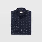 Cl Color Blue Slim Cluster Dot Shirt