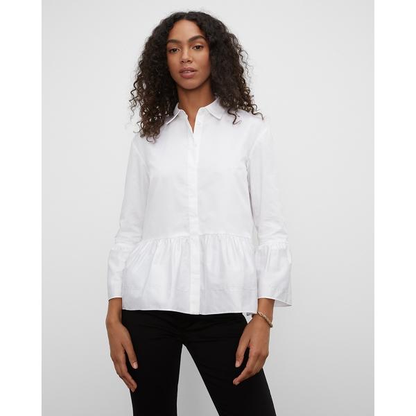 Club Monaco Ruched Hem Shirt