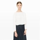 Club Monaco Color White Codabelle Silk Crop Top In Size Xs