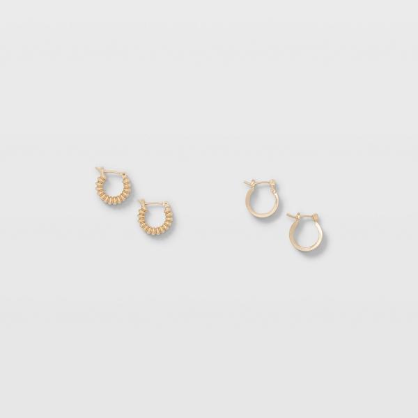 Club Monaco Texture Hoop Set