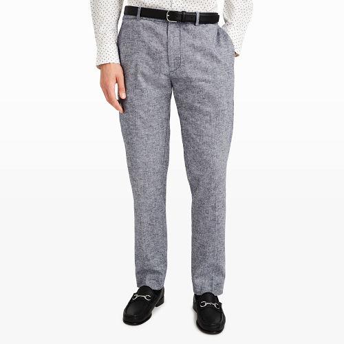 Club Monaco Color Blue Sutton Chambray Dress Trouser