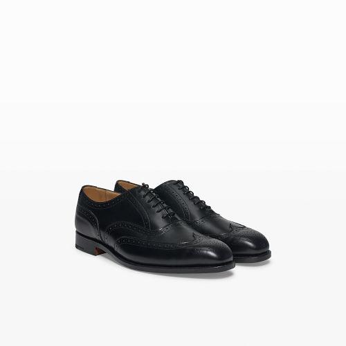 Club Monaco Color Black Tricker's Piccadilly Brogue