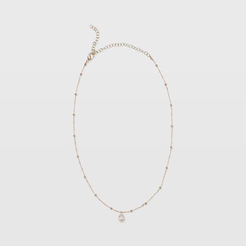 Club Monaco Color Clear Teardrop Necklace