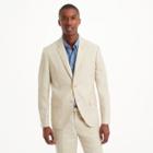 Club Monaco Color Khaki Grant Houndstooth Linen Blazer