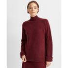 Club Monaco Currant Boiled Cashmere Patch Sweater
