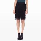Club Monaco Color Black Felis Lace Skirt In Size 12