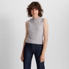 Club Monaco Beige Sleeveless Mockneck Sweater