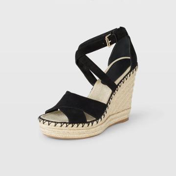 Club Monaco Color Black Fleuris Wedge