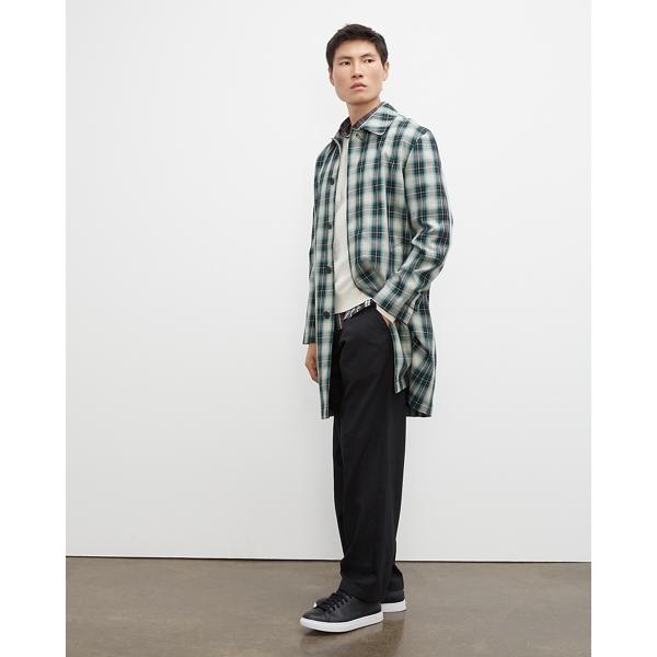 Club Monaco Plaid Mac Coat