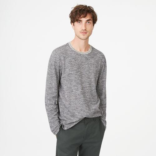 Club Monaco Color Grey Tipped Marled Crew
