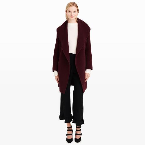 Club Monaco Color Dark Burgundy Kimana Coat
