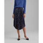 Club Monaco Pleated Scoop Hem Skirt