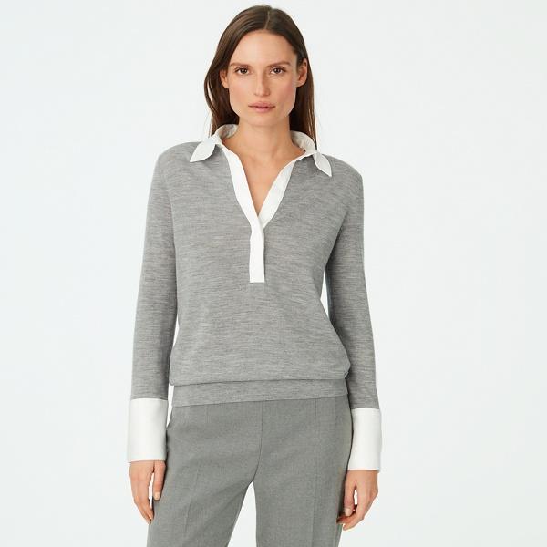 Club Monaco Medium Heather Grey Sosey Sweater