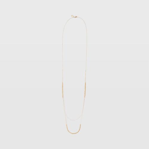 Club Monaco Color Gold Layered Twisted Chain Necklace