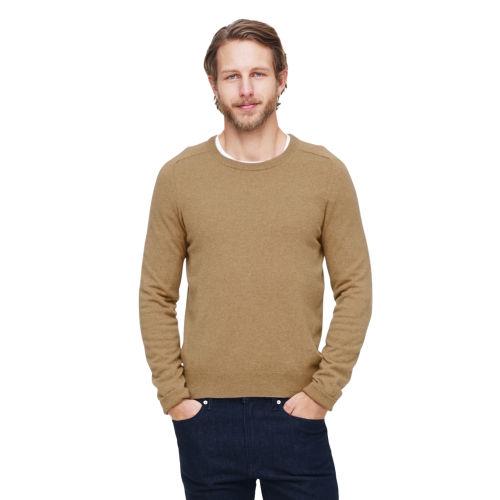 Club Monaco Color Brown Cashmere Crew Neck In Size Xs