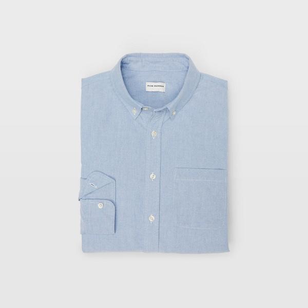 Club Monaco Robin Blue Oxford Solid Shirt