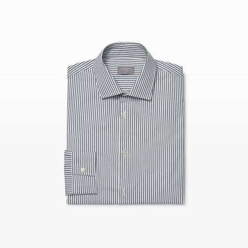 Club Monaco Color Blue Slim Stripe Dress Shirt