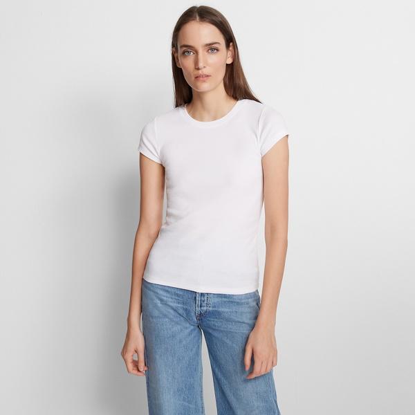 Club Monaco White Bowee Tee